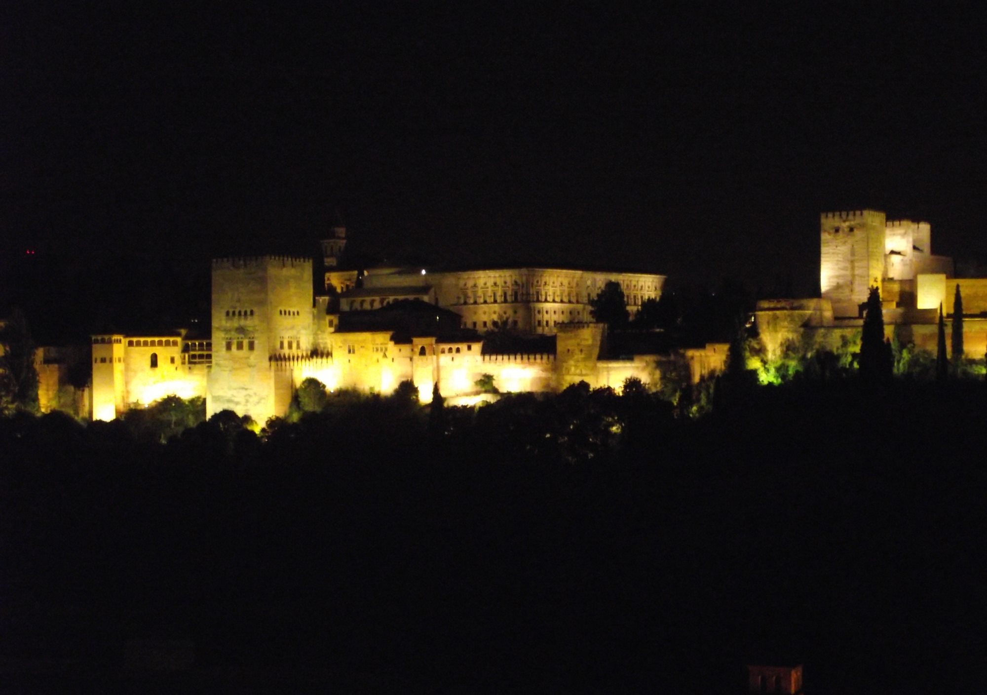 visitas guiadas nocturna a la Alhambra para grupo privado de Granada